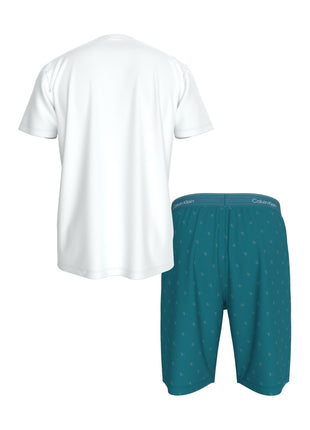 Calvin Klein pyjama korte broek icon cotton stretch short set driftwood heren LV00NM2900-3IM Calvin Klein pyjama pantalon court icon cotton stretch short set driftwood hommes