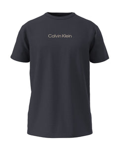 Calvin Klein pyjamashirt crew neck shirt blue nights heren 000NM2748E-CCI Calvin Klein haut de pyjama crew neck shirt blue nights hommes