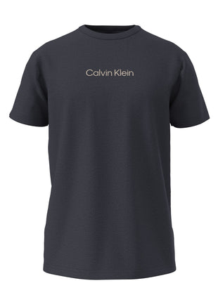Calvin Klein pyjamashirt crew neck shirt blue nights heren 000NM2748E-CCI Calvin Klein haut de pyjama crew neck shirt blue nights hommes