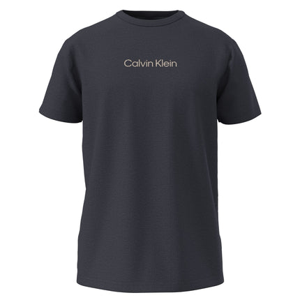 Calvin Klein pyjamashirt crew neck shirt blue nights heren 000NM2748E-CCI Calvin Klein haut de pyjama crew neck shirt blue nights hommes