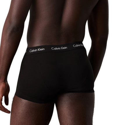 Calvin Klein short 3 pack cotton stretch low rise trunks black heren 0000U2664G-XWB Calvin Klein boxer 3 pack cotton stretch low rise trunks black hommes