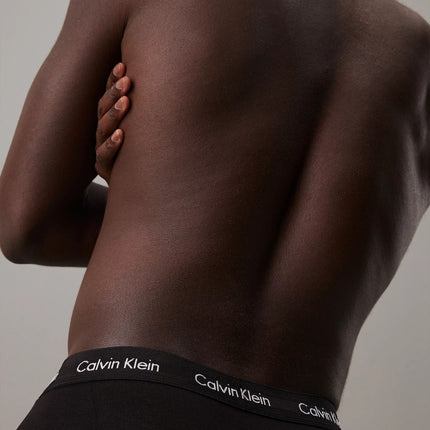 Calvin Klein short 3 pack cotton stretch low rise trunks black heren 0000U2664G-XWB Calvin Klein boxer 3 pack cotton stretch low rise trunks black hommes