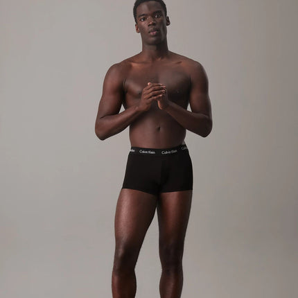 Calvin Klein short 3 pack cotton stretch low rise trunks black heren 0000U2664G-XWB Calvin Klein boxer 3 pack cotton stretch low rise trunks black hommes