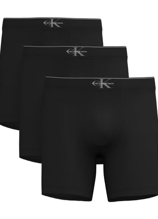 Calvin Klein short 3 pack graphic monogram cotton stretch boxer briefs black heren LV00NB4473-UB1 Calvin Klein boxer lot de 3 graphic monogram cotton stretch boxer briefs black hommes