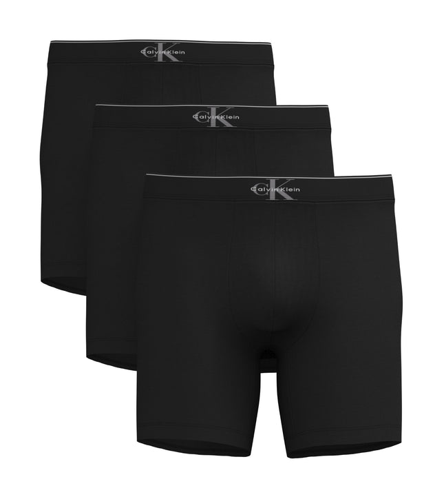 Calvin Klein short 3 pack graphic monogram cotton stretch boxer briefs black heren LV00NB4473-UB1 Calvin Klein boxer lot de 3 graphic monogram cotton stretch boxer briefs black hommes