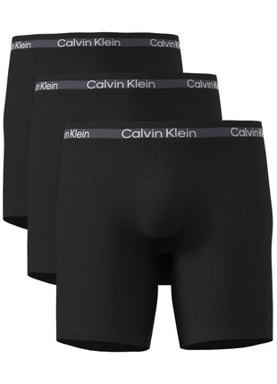Calvin Klein short 3 pack icon active mesh boxer briefs long black heren LV00NB4538-UB1 Calvin Klein boxer lot de 3 icon active mesh boxer briefs long black hommes