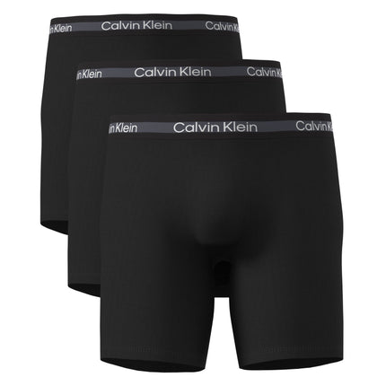 Calvin Klein short 3 pack icon active mesh boxer briefs long black heren LV00NB4538-UB1 Calvin Klein boxer lot de 3 icon active mesh boxer briefs long black hommes