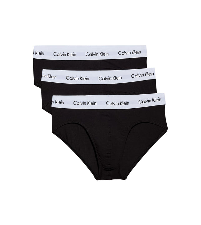 Calvin Klein slip 3 pack cotton stretch hip briefs black heren 0000U2661G-001 Calvin Klein slip 3 pack cotton stretch hip briefs black hommes