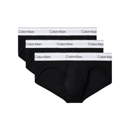 Calvin Klein slip 3 pack icon cotton stretch hip briefs black heren LV00NB4388-UB1 Calvin Klein slip lot de 3 icon cotton stretch hip briefs black hommes