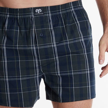 Ceceba wijde boxershort 2 pack canadian woven boxer shorts dark blue heren 10199-5109-634 Ceceba caleçon lot de 2 canadian woven boxer shorts dark blue hommes