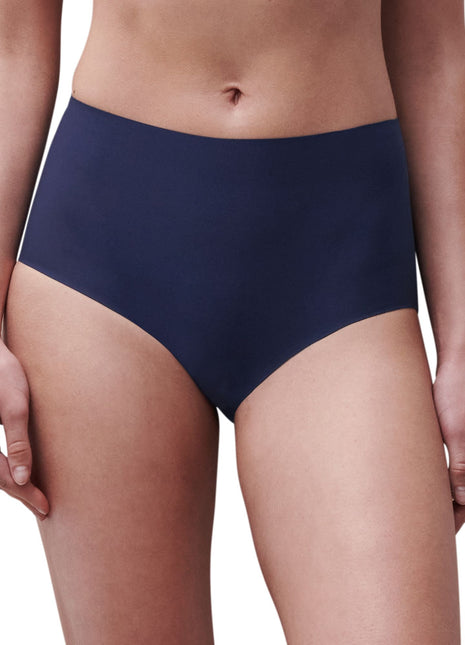 Chantelle slip softstretch high waist brief marine blue dames C26470-023 Chantelle slip softstretch high waist brief marine blue femmes