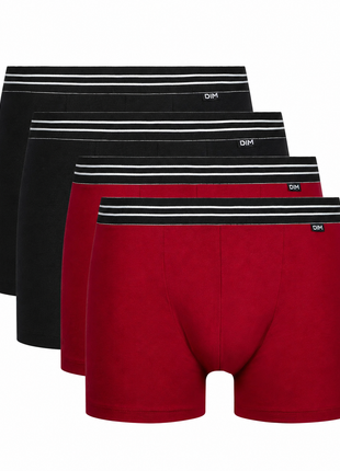 Dim short 4 pack black and red ECODIM men