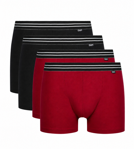 Dim short 4 pack black and red ECODIM heren
