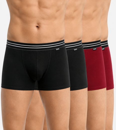 Dim short 4 pack black and red ECODIM heren