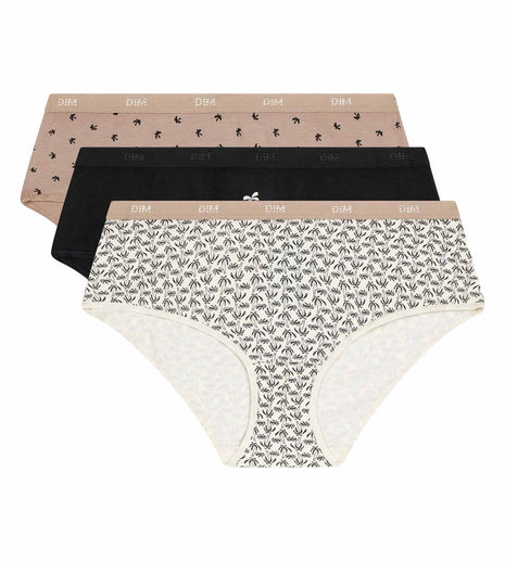 Dim short 3 pack les pockets cotton stretch boxer sous les palmiers dames