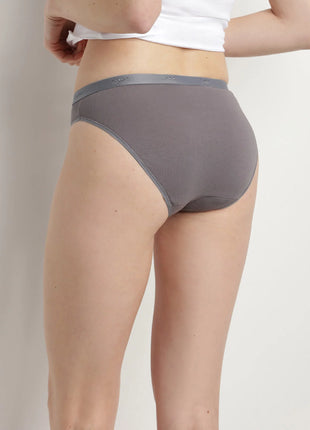 Dim slip 3 pack Ecodim cotton stretch taupe/rose/gris dames
