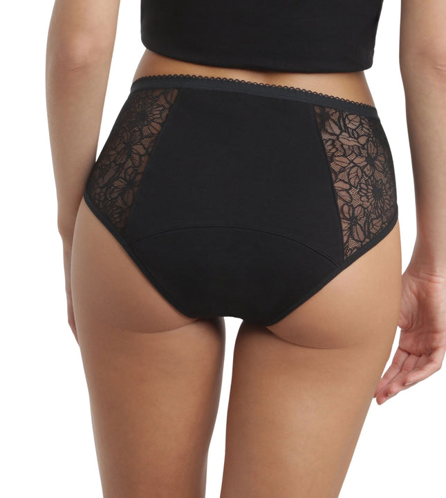 Dim menstruatie slip protect period pants lace high flow black dames D0D5Y-0HZ Dim slip menstruel protect period pants lace high flow black femmes
