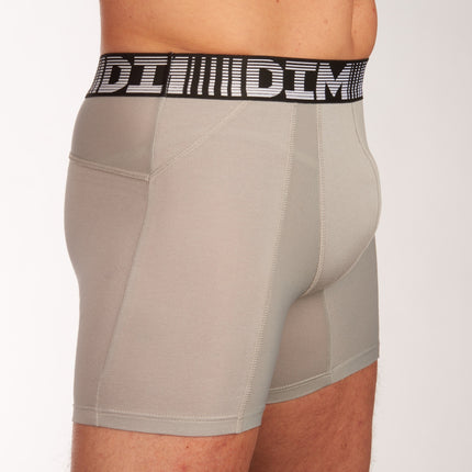 Dim short 2 pack 3d flex air long boxers black / grey heren  D01N2-9LU Dim boxer lot de 2 3d flex air long boxers black / grey hommes
