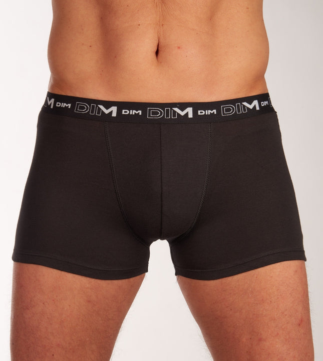 Dim short 3 pack cotton stretch boxer black heren D6596-0HZ Dim boxer lot de 3 cotton stretch boxer black hommes
