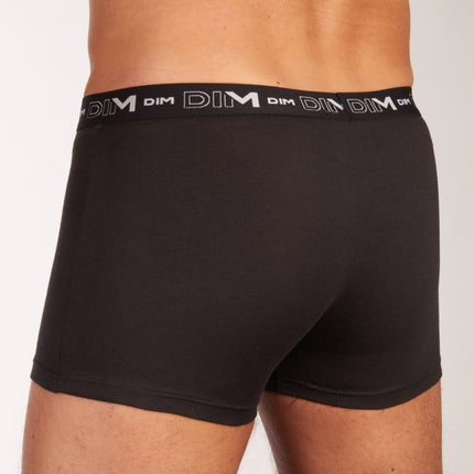 Dim short 3 pack cotton stretch boxer black heren D6596-0HZ Dim boxer lot de 3 cotton stretch boxer black hommes
