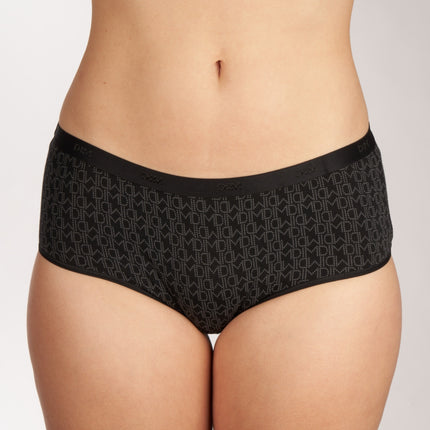 Dim short 3 pack les pockets cotton stretch boxer black / grey dames D4C20-DP6 Dim shorty lot de 3 les pockets cotton stretch boxer black / grey femmes