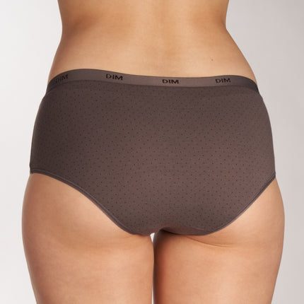 Dim short 3 pack les pockets cotton stretch boxer black / grey dames D4C20-DP6 Dim shorty lot de 3 les pockets cotton stretch boxer black / grey femmes