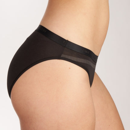 Dim slip 3 pack les pockets cotton stretch black / grey dames D4C17-DP6 Dim slip lot de 3 les pockets cotton stretch black / grey femmes
