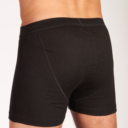 Dulcia short 2 pack new basic cotton 4-1 rib black heren 678-0560-black Dulcia boxer lot de 2 new basic cotton 4-1 rib black hommes
