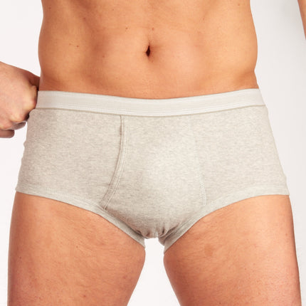 Dulcia slip basic cotton 1-1 rib grey heren 695-0992-grey Dulcia slip basic cotton 1-1 rib grey hommes
