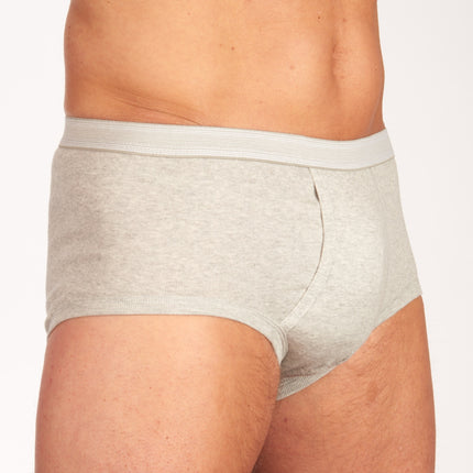 Dulcia slip basic cotton 1-1 rib grey heren 695-0992-grey Dulcia slip basic cotton 1-1 rib grey hommes
