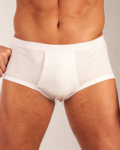 Dulcia slip basic cotton 1-1 rib white heren 675-8400-white Dulcia slip basic cotton 1-1 rib white hommes
