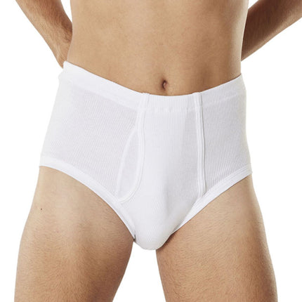 Dulcia slip classic maxi 2-2 rib white heren 669-8721-white Dulcia slip classic maxi 2-2 rib white hommes