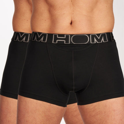 Hom short 2 pack ho1 boxer briefs black heren 400405-V001 Hom boxer 2 pack ho1 boxer briefs black hommes
