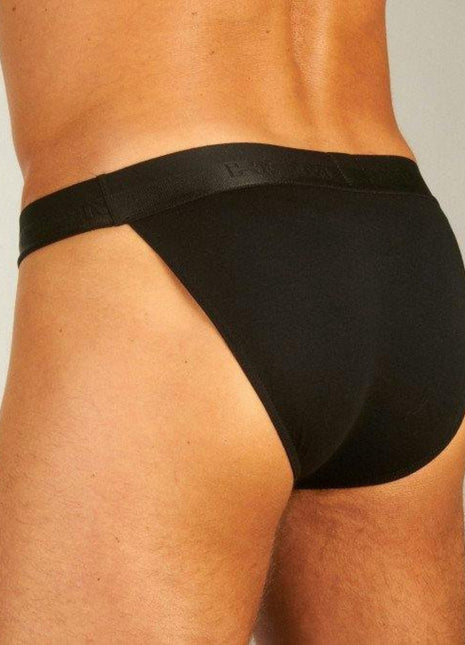 Hom slip classic tanga briefs black heren 400413-0004 Hom slip classic tanga briefs black hommes
