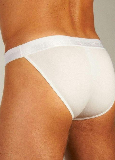 Hom slip classic tanga briefs white heren 400413-0003 Hom slip classic tanga briefs white hommes

