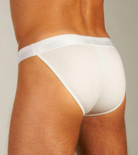 Hom slip classic tanga briefs white heren 400413-0003 Hom slip classic tanga briefs white hommes
