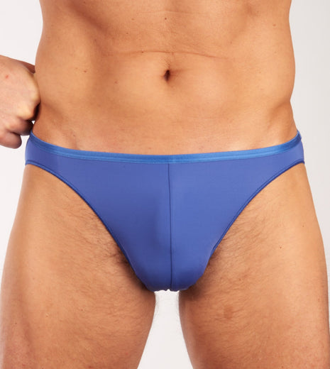 Hom slip plumes micro briefs blue heren 404756-00BI Hom slip plumes micro briefs blue hommes
