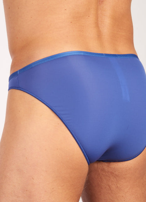 Hom slip plumes micro briefs blue heren 404756-00BI Hom slip plumes micro briefs blue hommes
