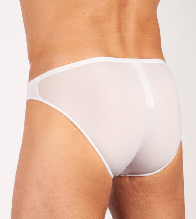 Hom slip plumes micro briefs white heren 404756-0003 Hom slip plumes micro briefs white hommes
