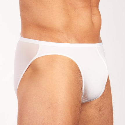 Hom slip plumes micro briefs white heren 404756-0003 Hom slip plumes micro briefs white hommes
