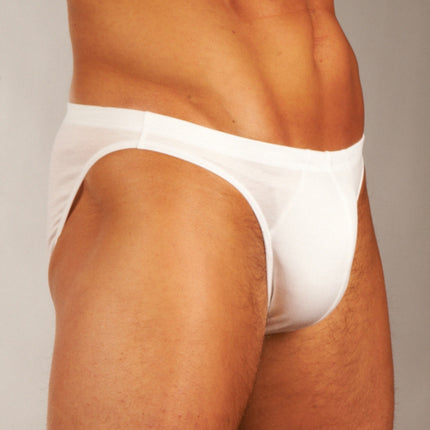 Hom slip premium cotton comfort micro briefs white heren 359699-0003 Hom slip premium cotton comfort micro briefs white hommes
