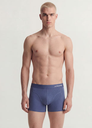 Jack & Jones short 3 pack jaccomo trunks black Pine Black Blue heren