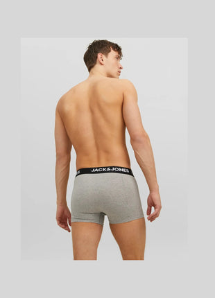 Jack & Jones short 3 pack jacanthony trunks black blue night heren