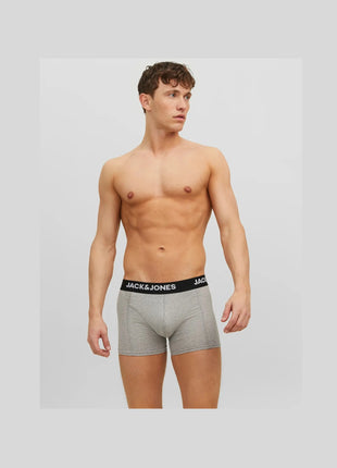 Jack & Jones short 3 pack jacanthony trunks black blue night heren