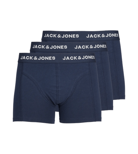 Jack & Jones short 3 pack jacanthony trunks blue heren