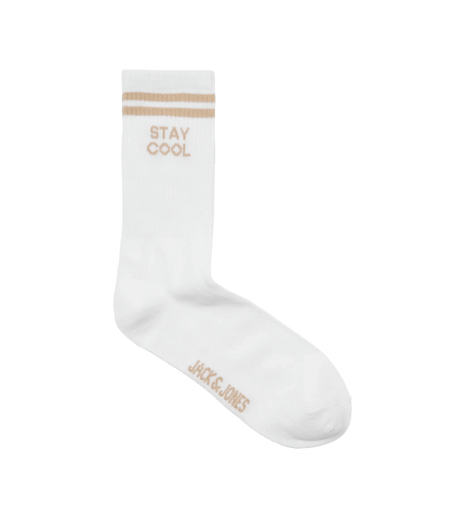 Jack & Jones sokken 3 paar jacollie statement sock white heren