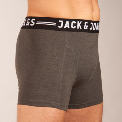 Jack & Jones short 3 pack jaclichfield trunks burgundy heren 12113943-2345331 Jack & Jones boxer lot de 3 jaclichfield trunks burgundy hommes
