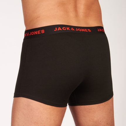Jack & Jones short 7 pack jacbasic trunks black heren 12165587-3235165 Jack & Jones boxer lot de 7 jacbasic trunks black hommes
