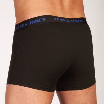 Jack & Jones short 7 pack jacbasic trunks black heren 12165587-3235165 Jack & Jones boxer lot de 7 jacbasic trunks black hommes
