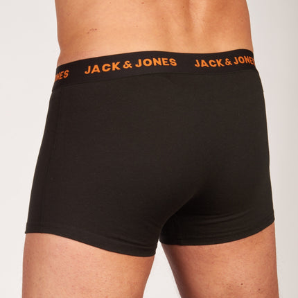 Jack & Jones short 7 pack jacbasic trunks black heren 12165587-3235165 Jack & Jones boxer lot de 7 jacbasic trunks black hommes
